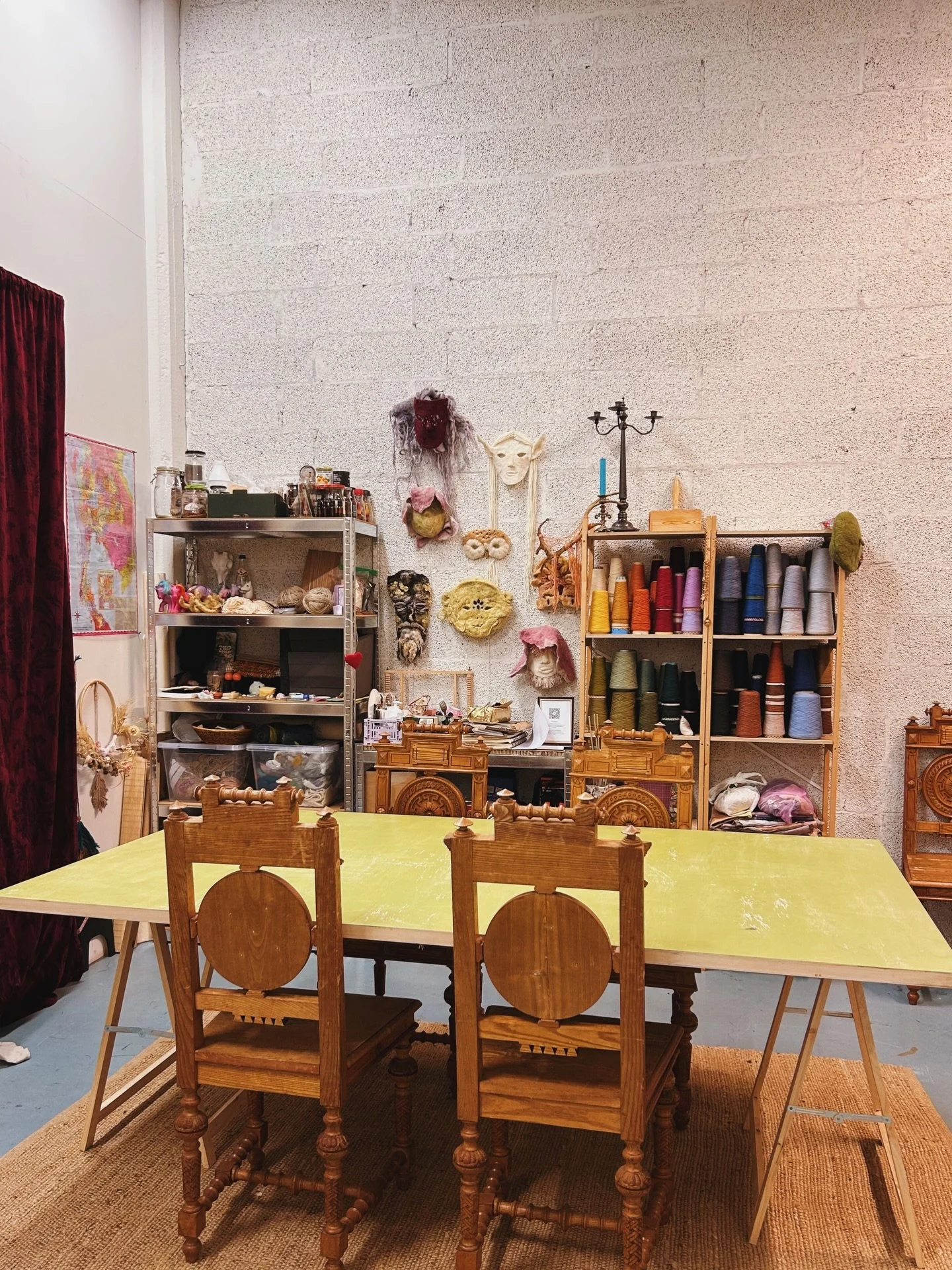 wool x textile 89/100

I&rsquo;ll be back at the studio in a couple of days, can&rsquo;t wait✨ and this is the new workshop corner❤️