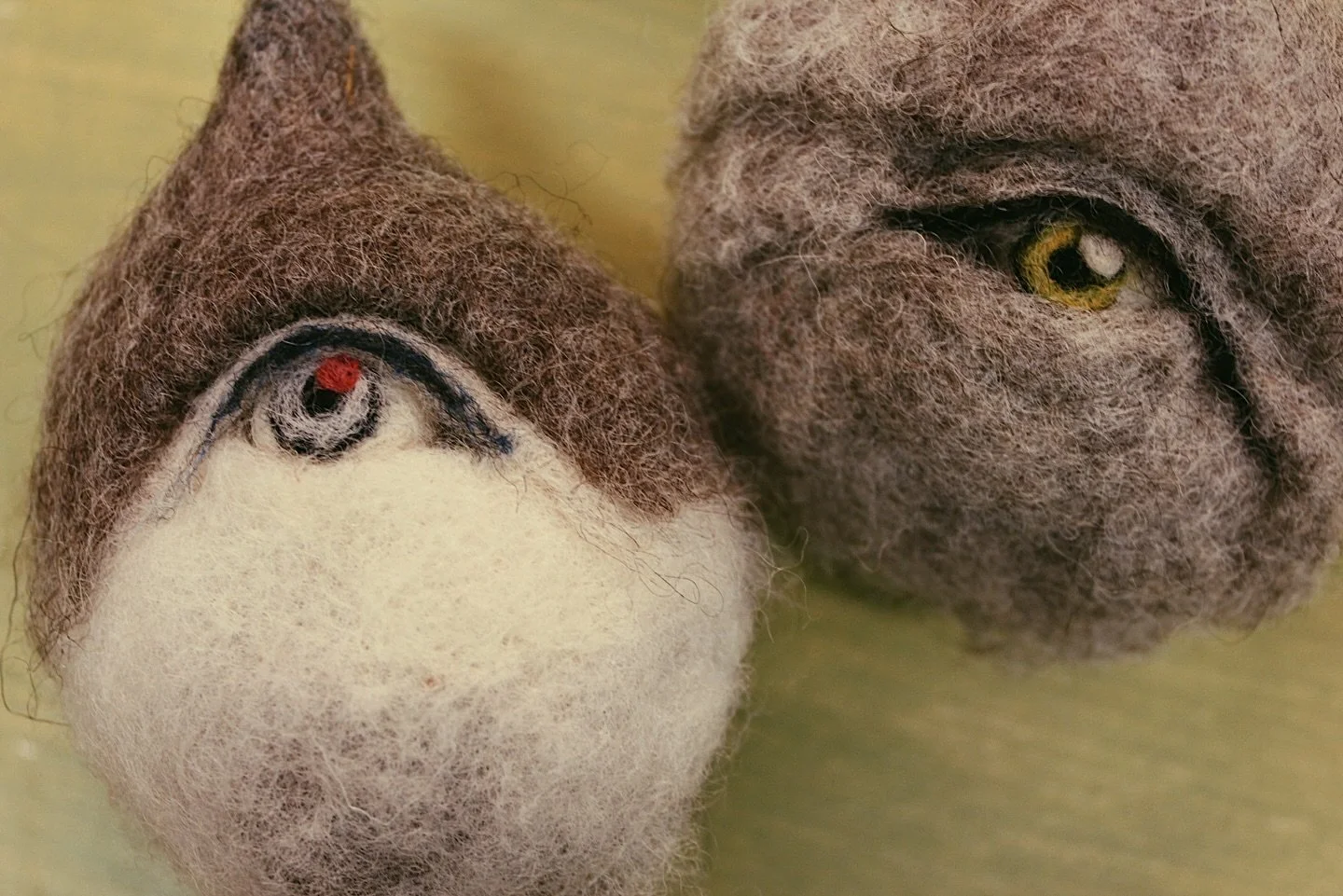 wool x textile 91/100

with guidance from talented and wonderful @piitunykopp I&rsquo;m learning this wonderful fiber technique for making sculptures✨ So exciting to learn something new❤️ these are our tryouts from today✨

#woolsculpture #fiberart #f