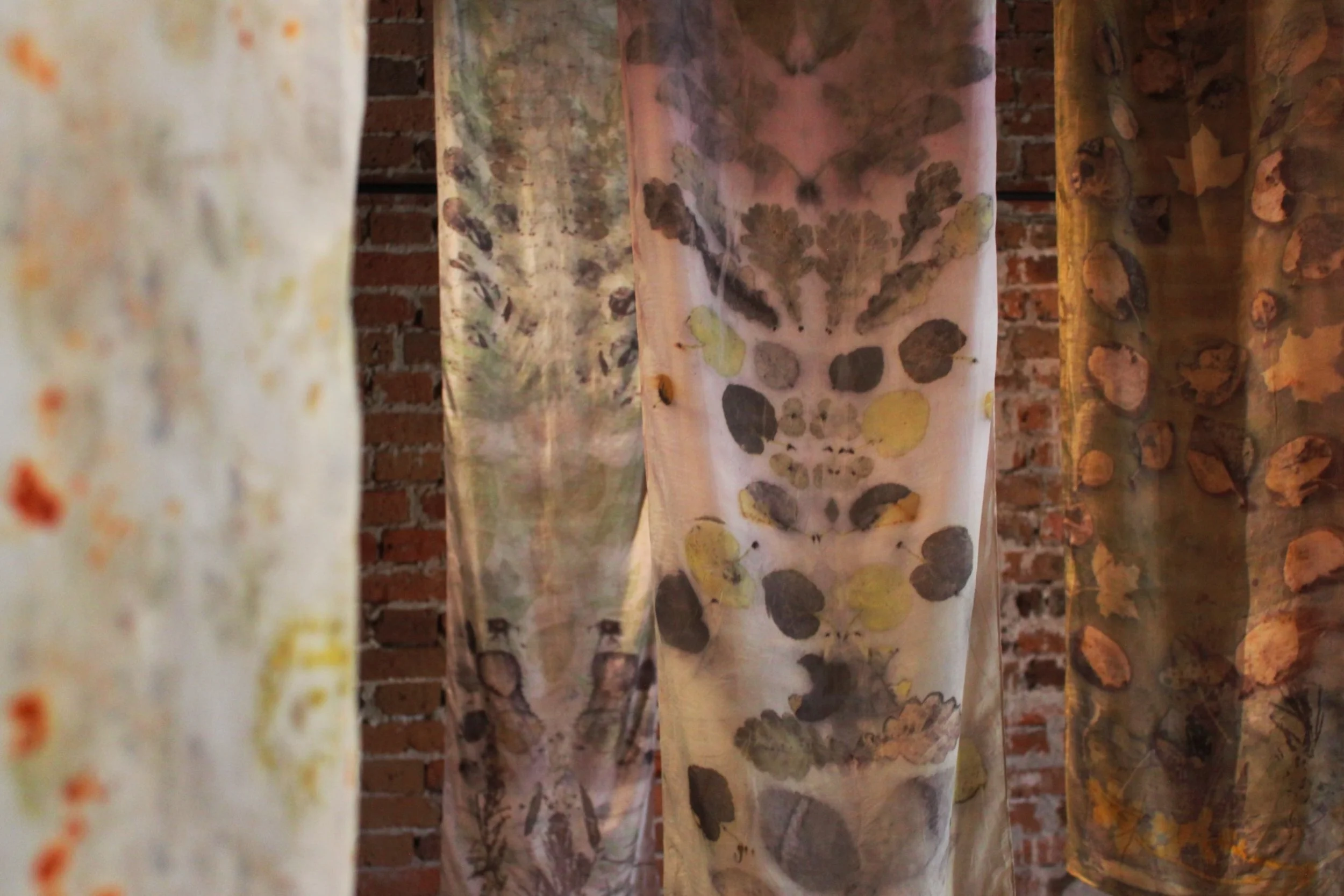 Ecoprint on silk✨🌿🌙🌸 

#ecoprintonsilk #ekoprintti #v&auml;rj&auml;rikilta #kasviv&auml;rj&auml;ys #kasvipainanta