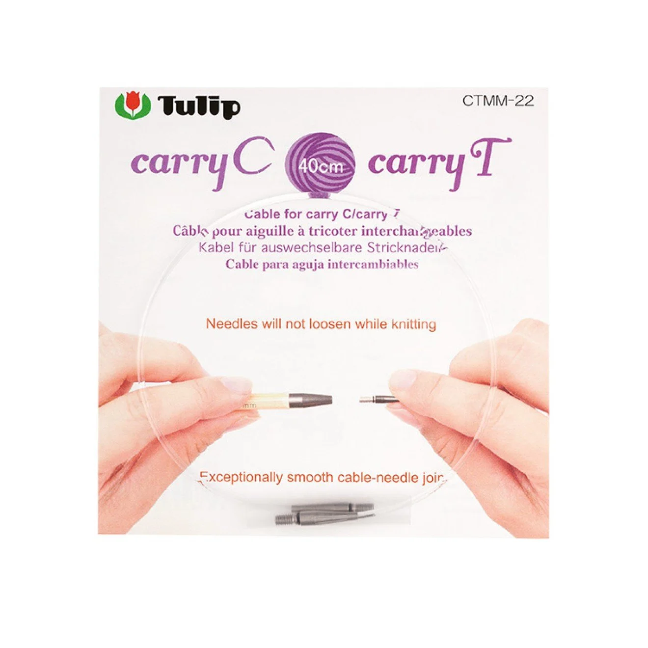 Cables para agujas intercambiables Tulip CarryC y CarryCLong