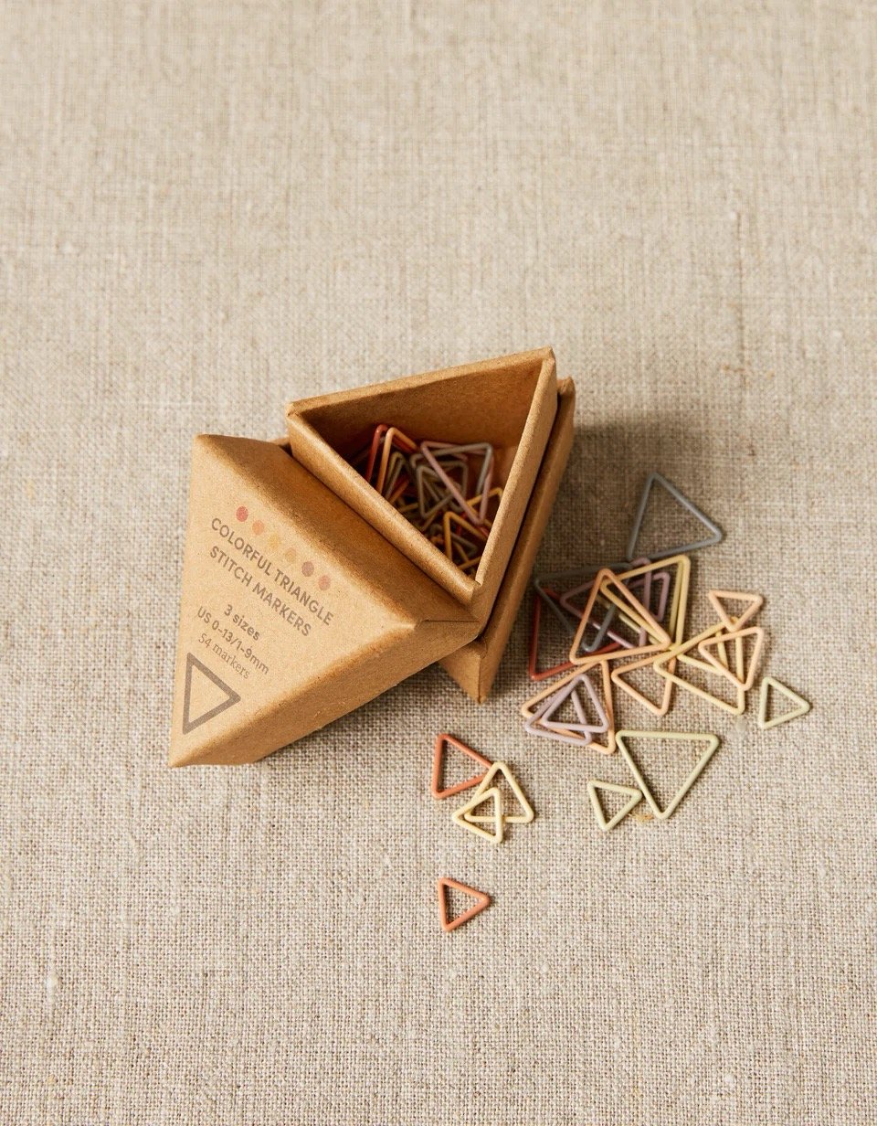 Marcadores CocoKnits con forma de triángulo