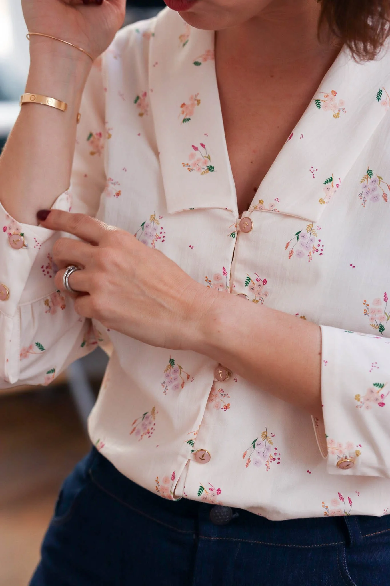 Blusa 'Herbier'. Patrón de costura Lise Tailor