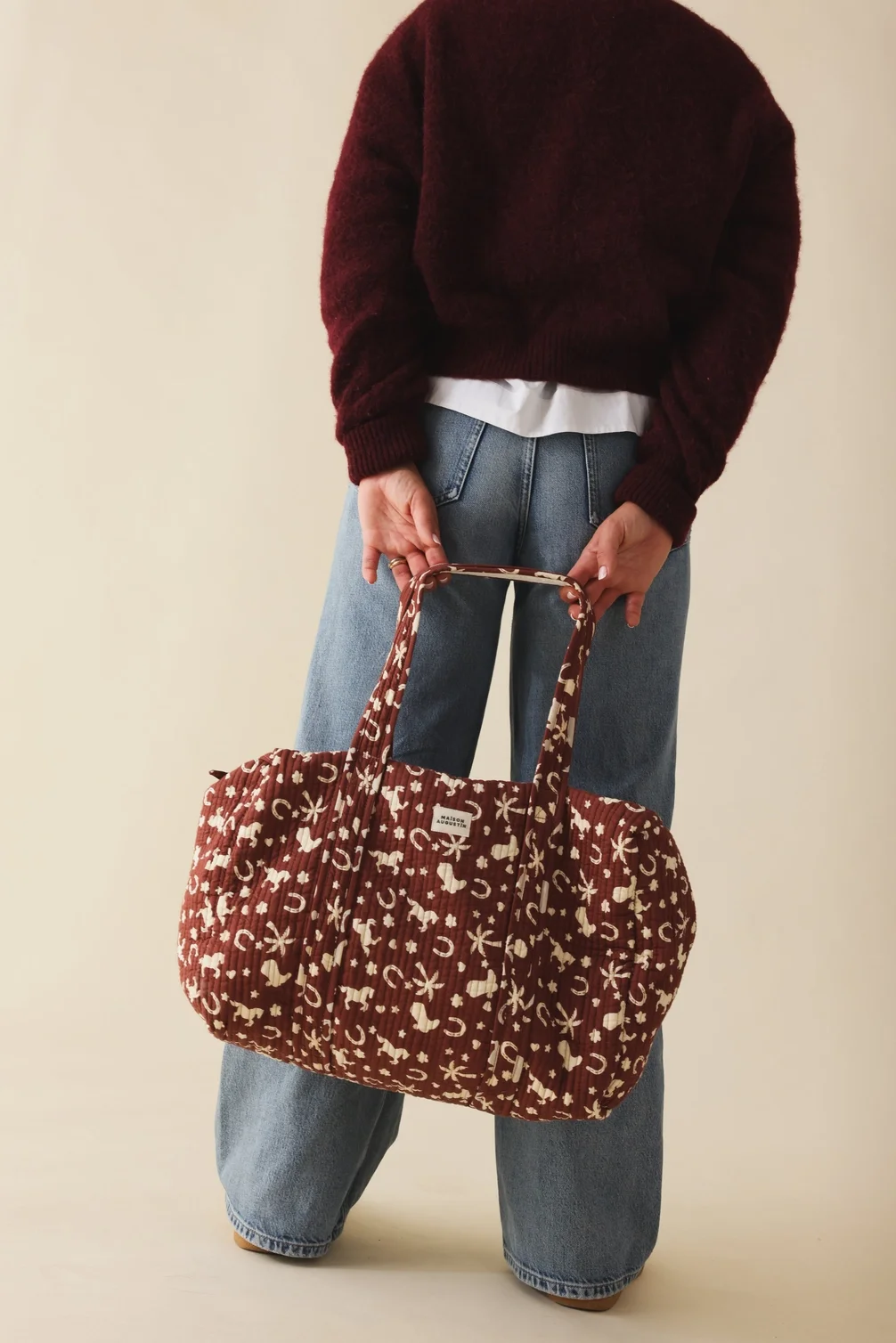 Cowboy Marron Weekend Bag de Maison Augustin