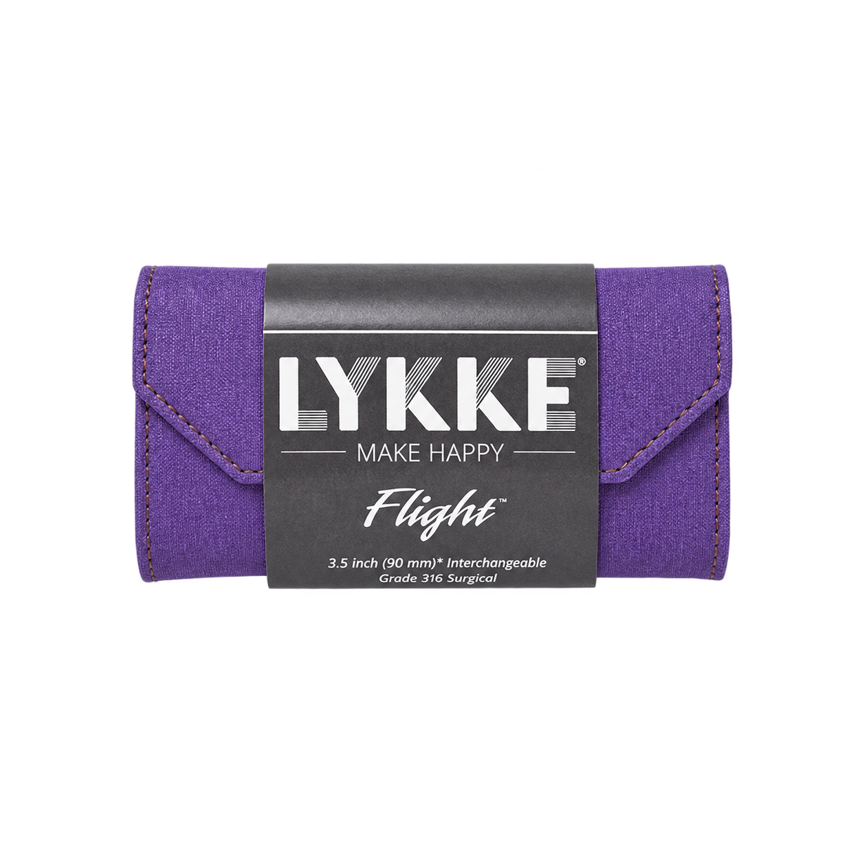 Estuche de agujas intercambiables Lykke Flight de 9 cm Purple
