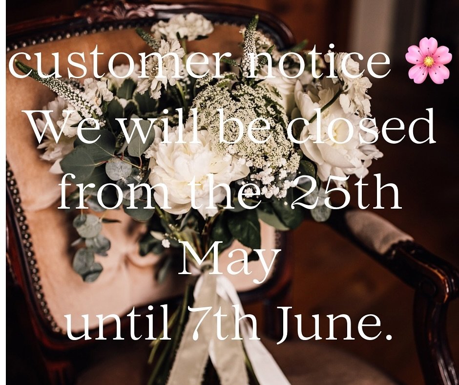 I&rsquo;m off on a well earned break ✈️ and therefore will be closed until the following dates.

If you need to contact me please email me amandacookflowers@gmail.com and I will do my best to get back to you.

Amanda 🌹