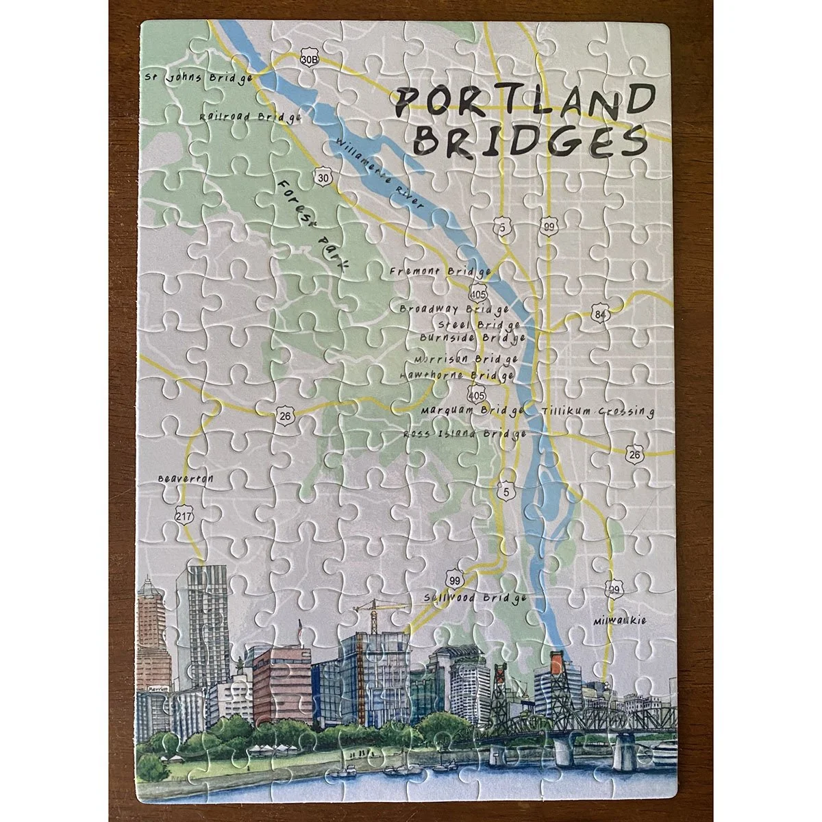 Portland Bridges (puzzle) — Bonny Wagoner - Artist/Illustrator