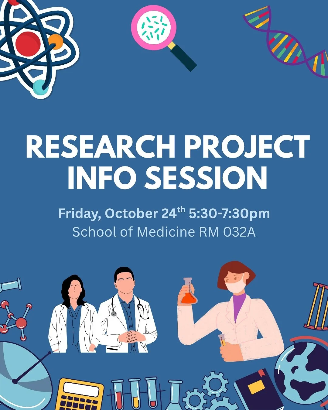 Curious about research projects (499/594/595/598/599)? Join us for Research Info Night on Friday, October 24th, from 5:30-7:30pm at School of Medicine Room 032A!

Highly recommended for all Life Sciences students, (including Specialization and Major)