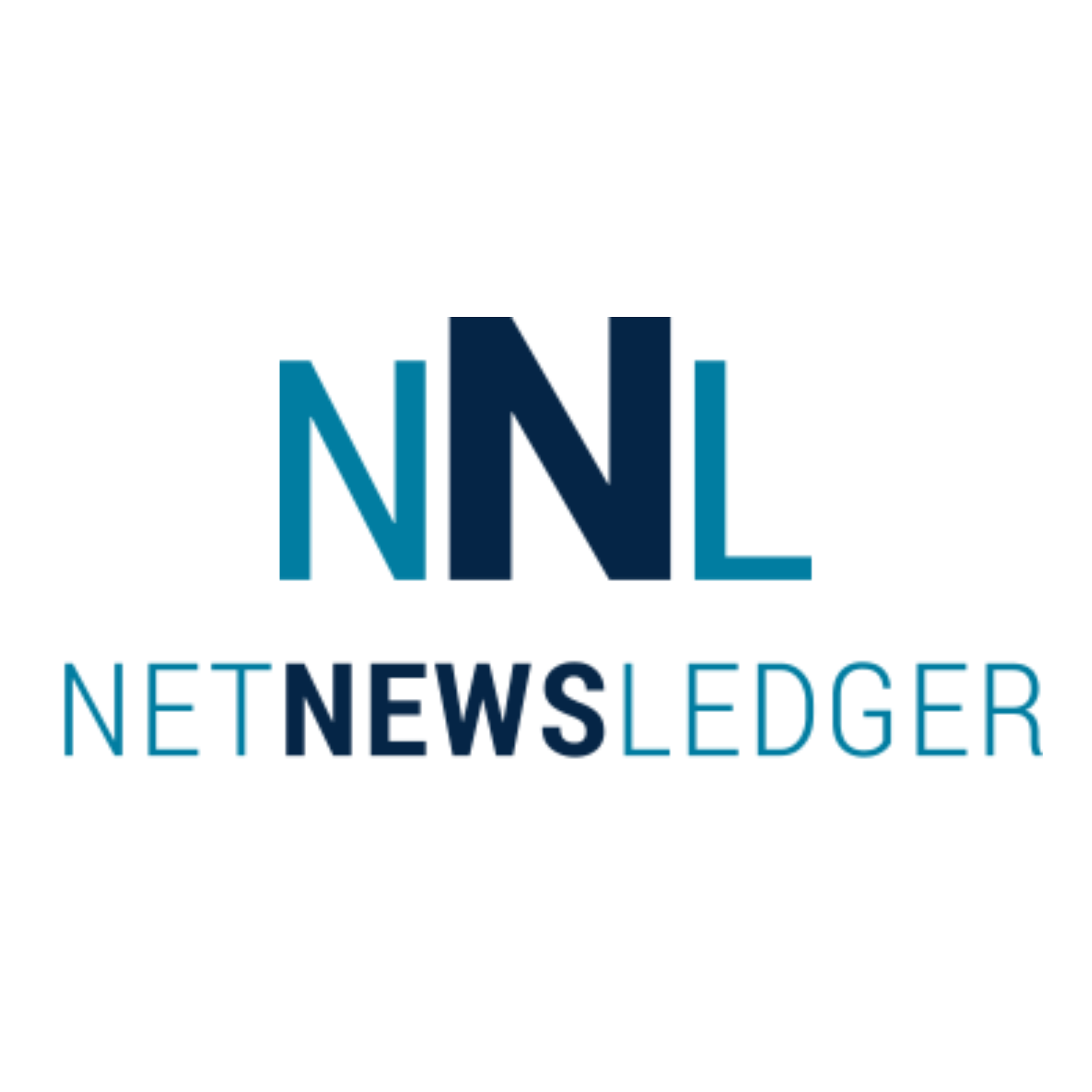 Logo with the letters 'NNL' and the words 'NET NEWS LEDGER' underneath, with a color scheme of dark blue and light blue.