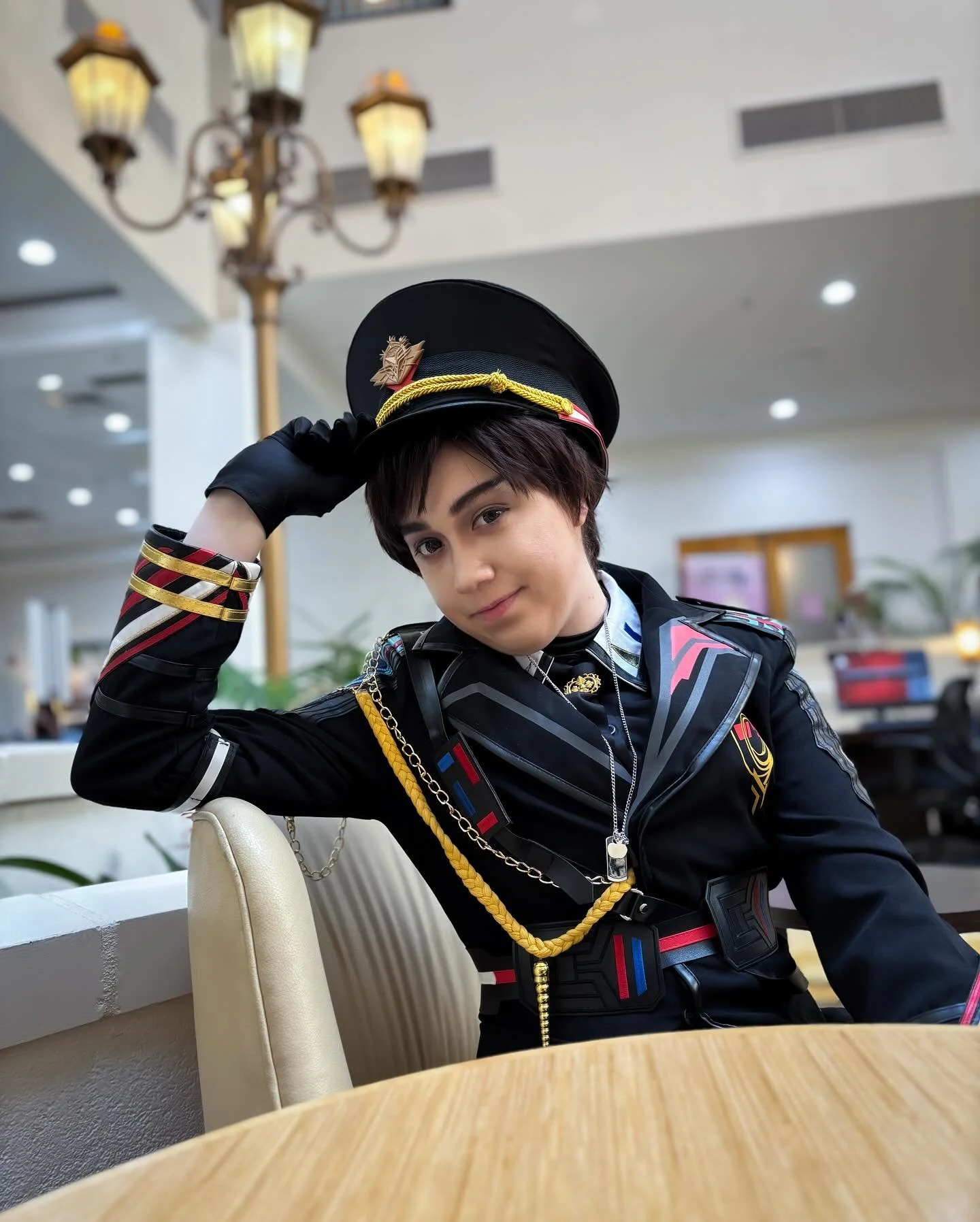 Colonel Caleb&rsquo;s first appearance @miraiconfl 🖤 it&rsquo;s been a minute since I&rsquo;ve cosplayed a male character, I hope to keep improving!!