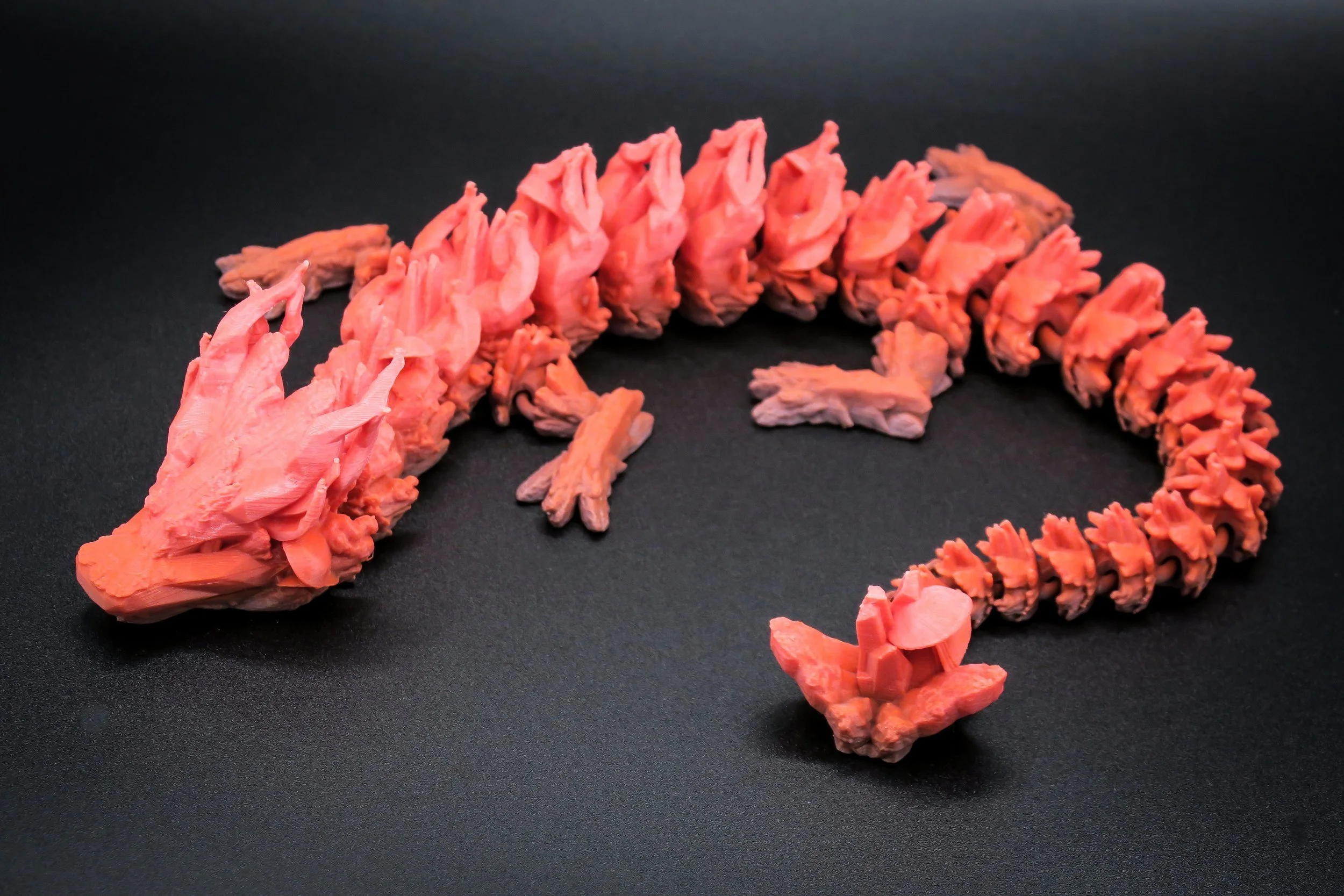 Woodland Dragon, 3D Printed Fidget Toy, 3D Printed Dragon, Articulated Dragon, Dragon Fidget, Dragon Toy, Dragon Fidget Toy, Sensory Soothing Fidget, Fidget Toys