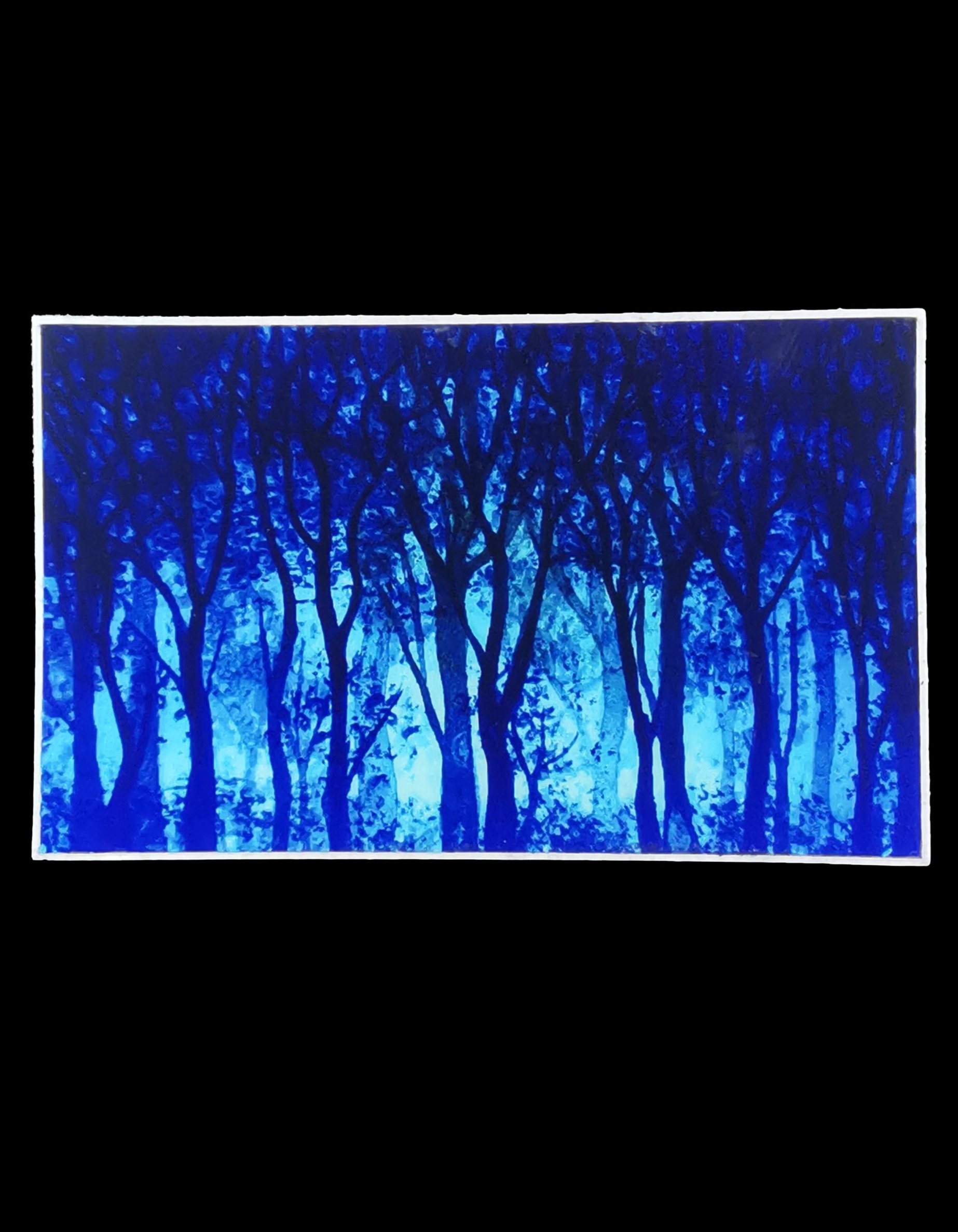 Blue ENchanted Forest Vinyl Art Sticker