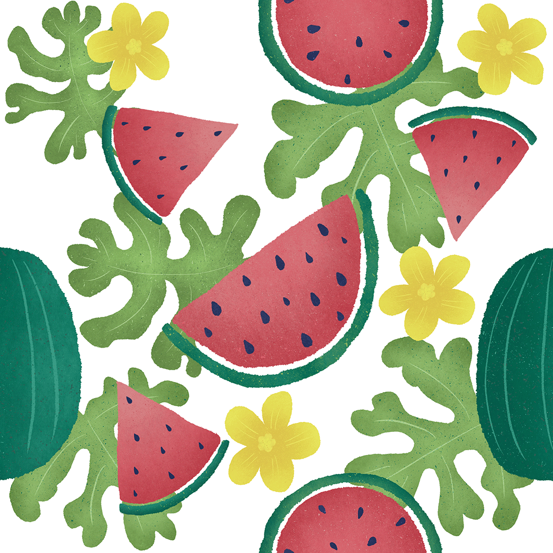 Watermelon Seamless Pattern Art