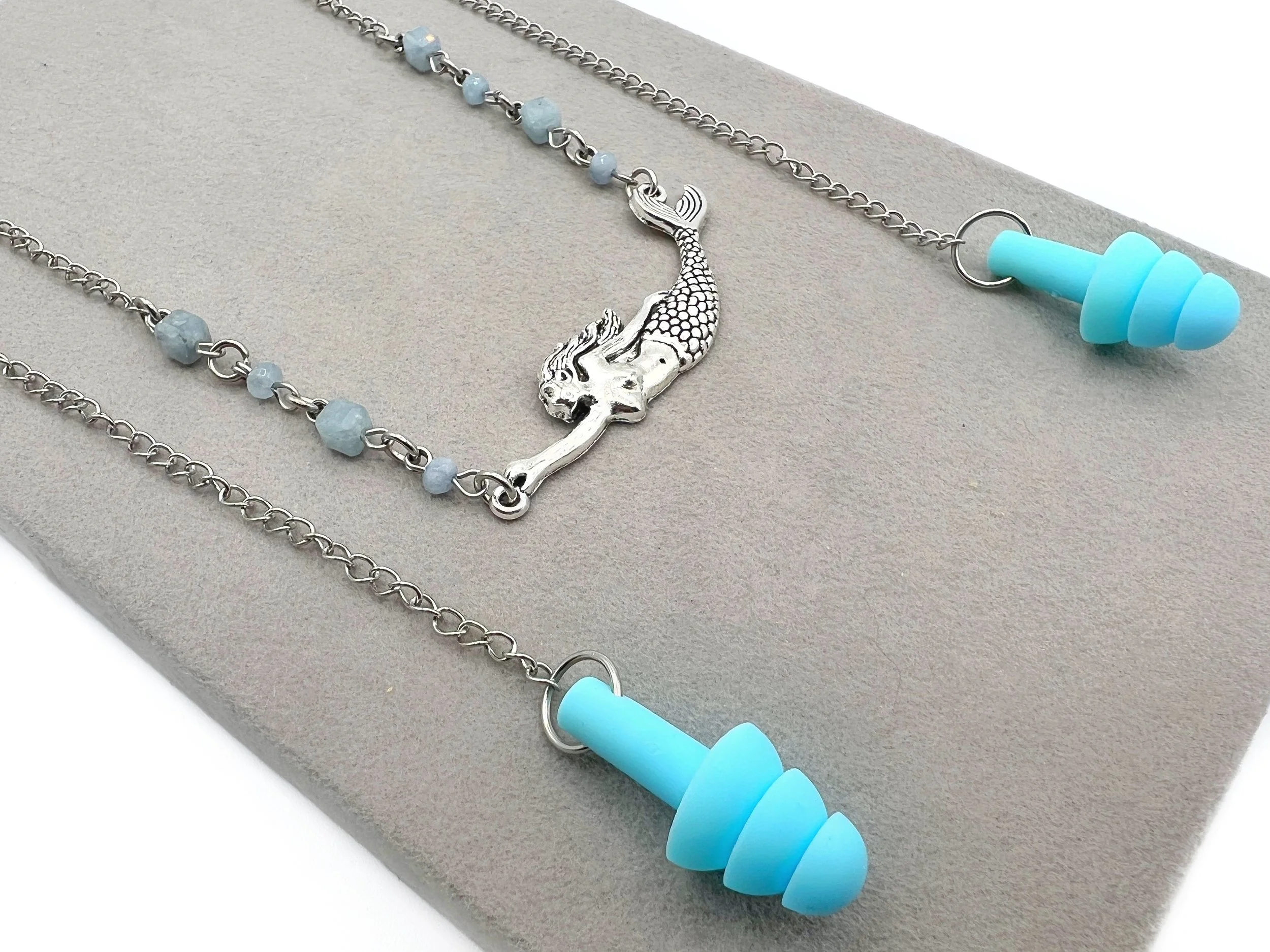 Mermaid Earplug Necklace — Sensory Jewelry
