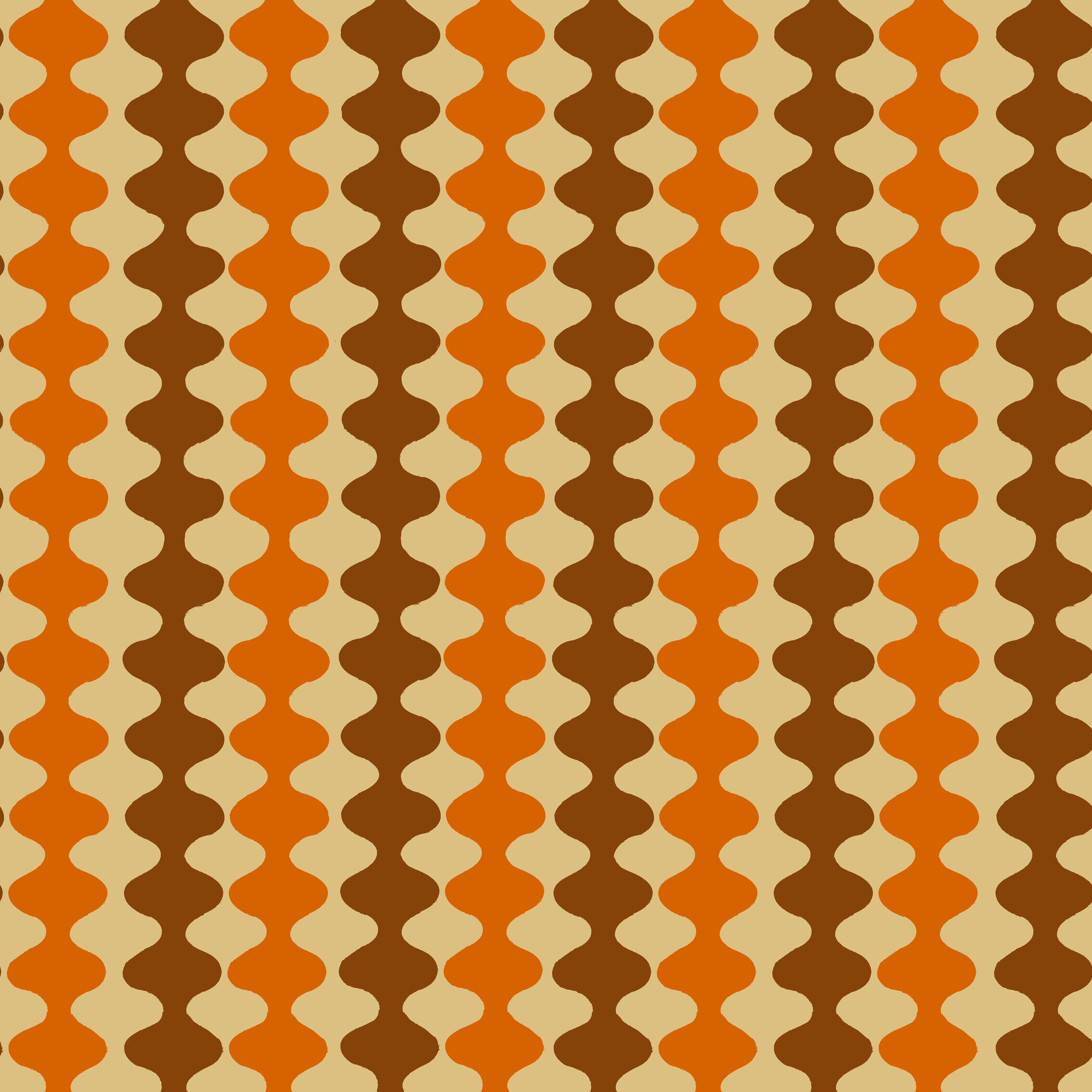 Funky 70s inspired retro midcentury pattern