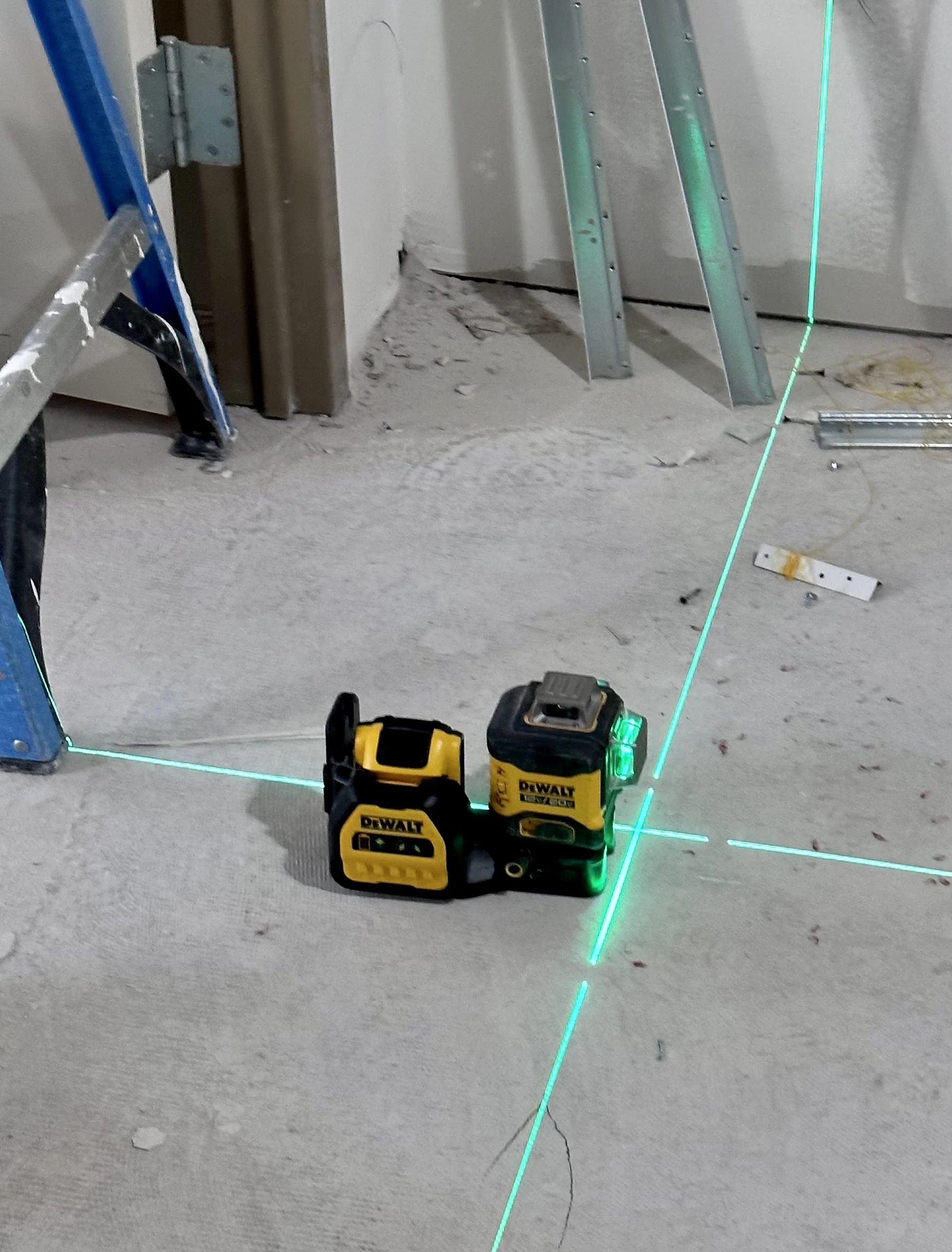 Photo of a DeWalt laser level.