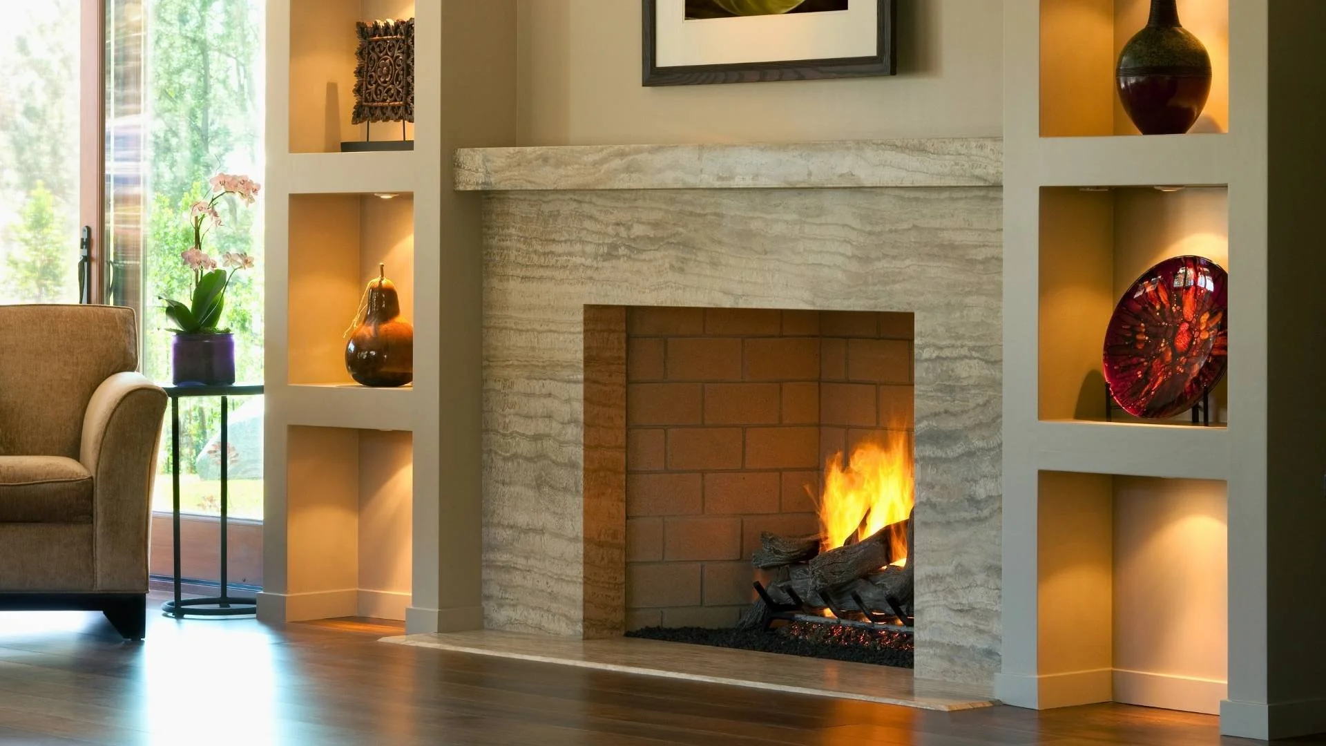 custom fireplace mantels michigan stone and brick fireplace with house decor around it