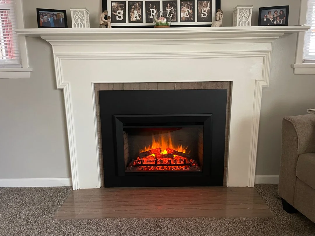 simplifire electric insert installed in home