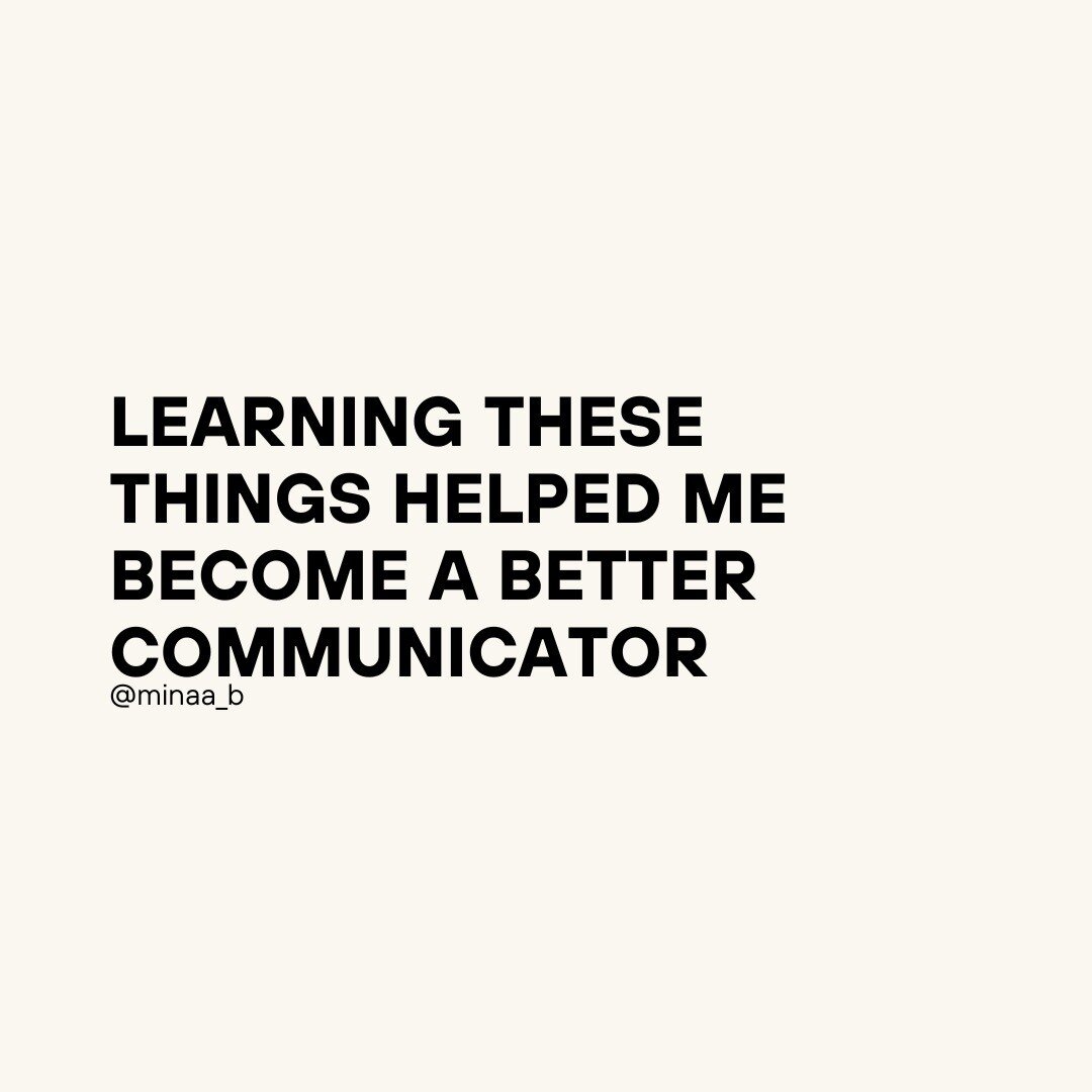 A relationship of any kind will not thrive without healthy communication. What are some experiences you had to face that helped you become a better communicator? #mentalhealth #communication #healthyrelationships 
#mindflwithminaa 
-
My book, Owning 