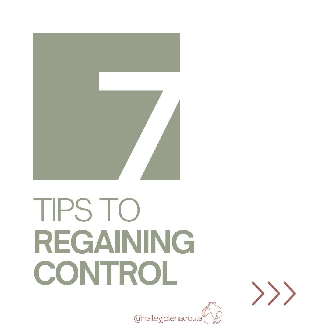💡 7 TIPS TO REGAINING CONTROL during your fourth trimester

Sometimes it feels like the days are super long , and everyday after that is a reoccurring cycle 

You sometimes feel like you&rsquo;re taking care of a new born but also completely losing 