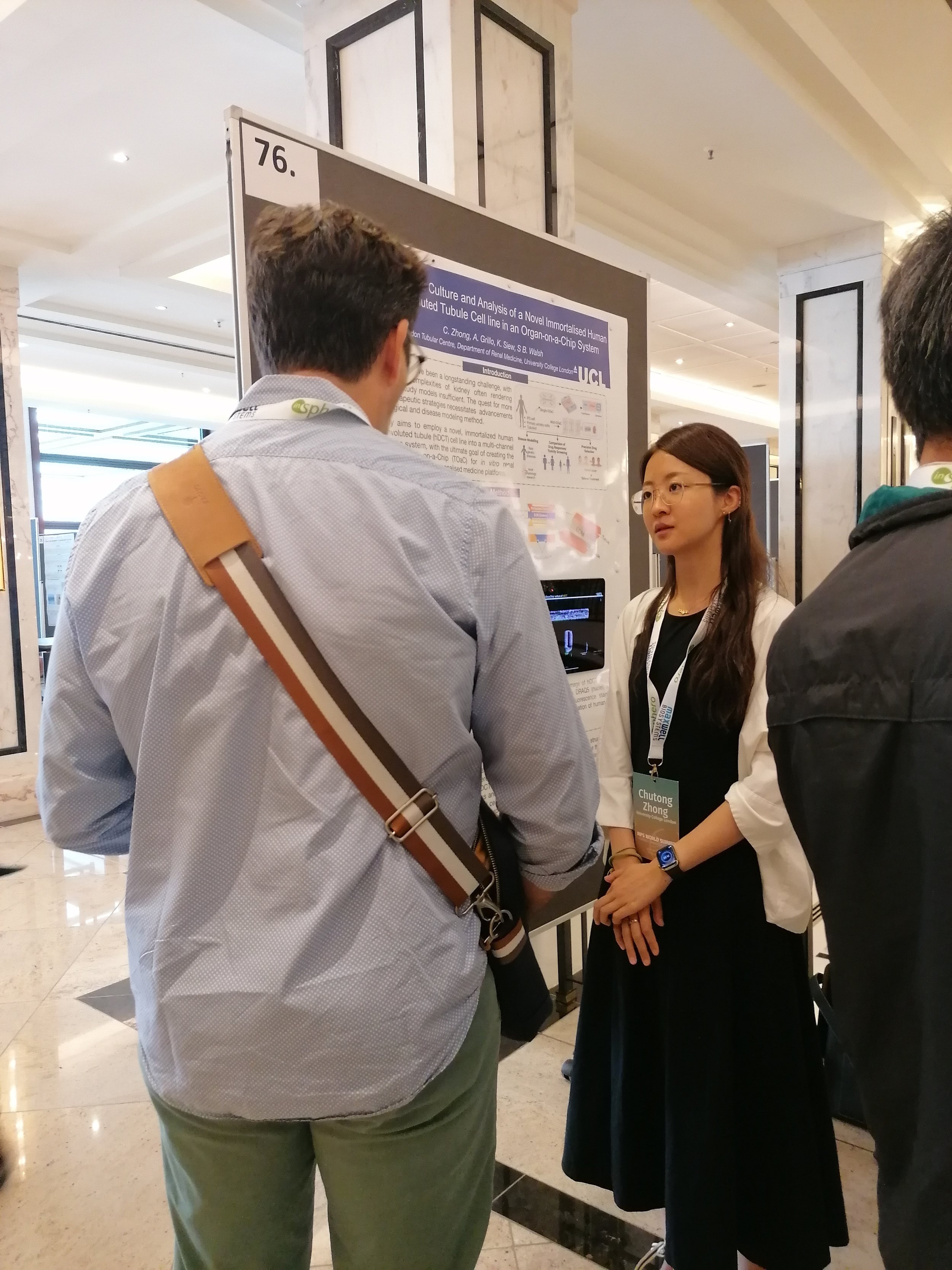 Eunice presenting her poster (2)