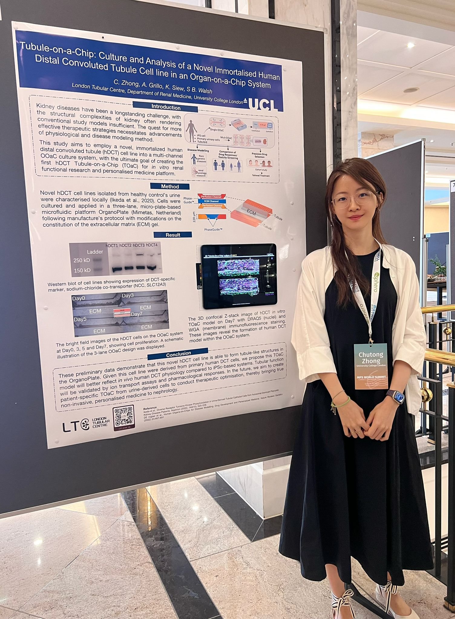 Eunice presenting her poster