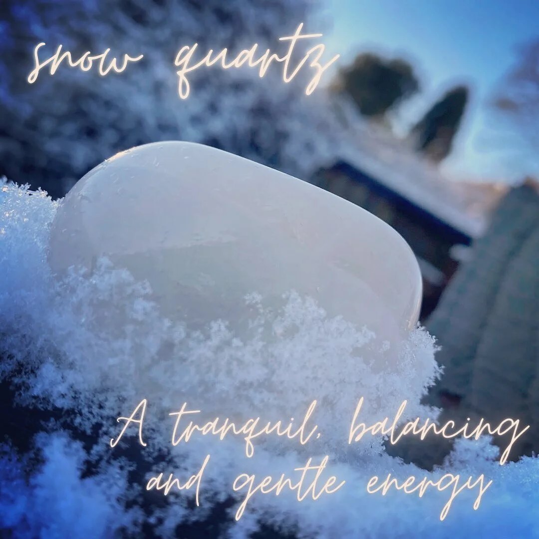 Crystal of the day / week/ season/ year ... Snow Quartz 💜

This was gifted to me by the beautiful souls @moon_charged_crystals 
Their intuition, as always, is totally on point.
Thank you ladies. 

Snow quartz is a little more unusual, and often know