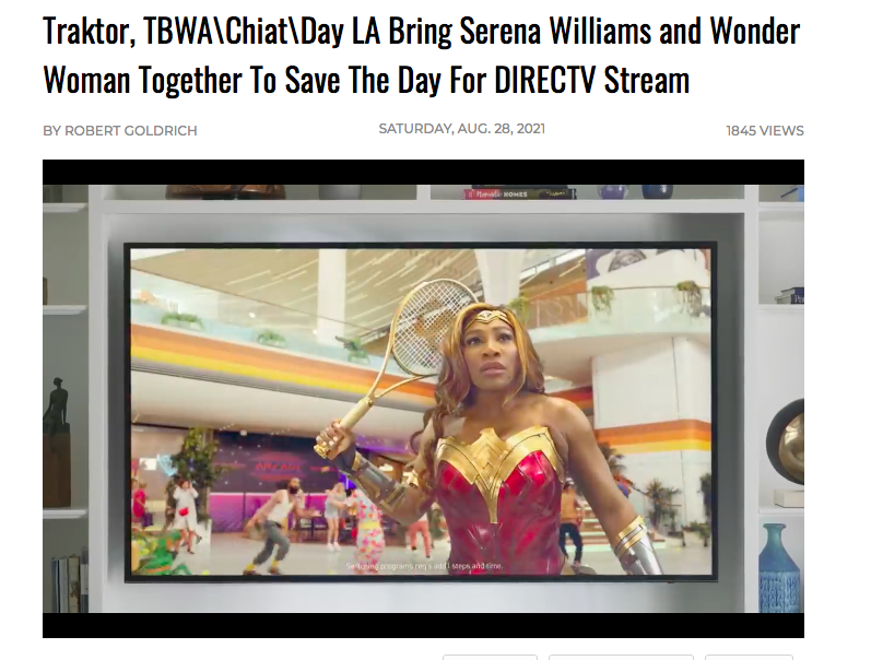 SOUTH Makes SHOOT's Top 5 Quarter 3 Music Chart with DirecTV's Wonder Woman Spot