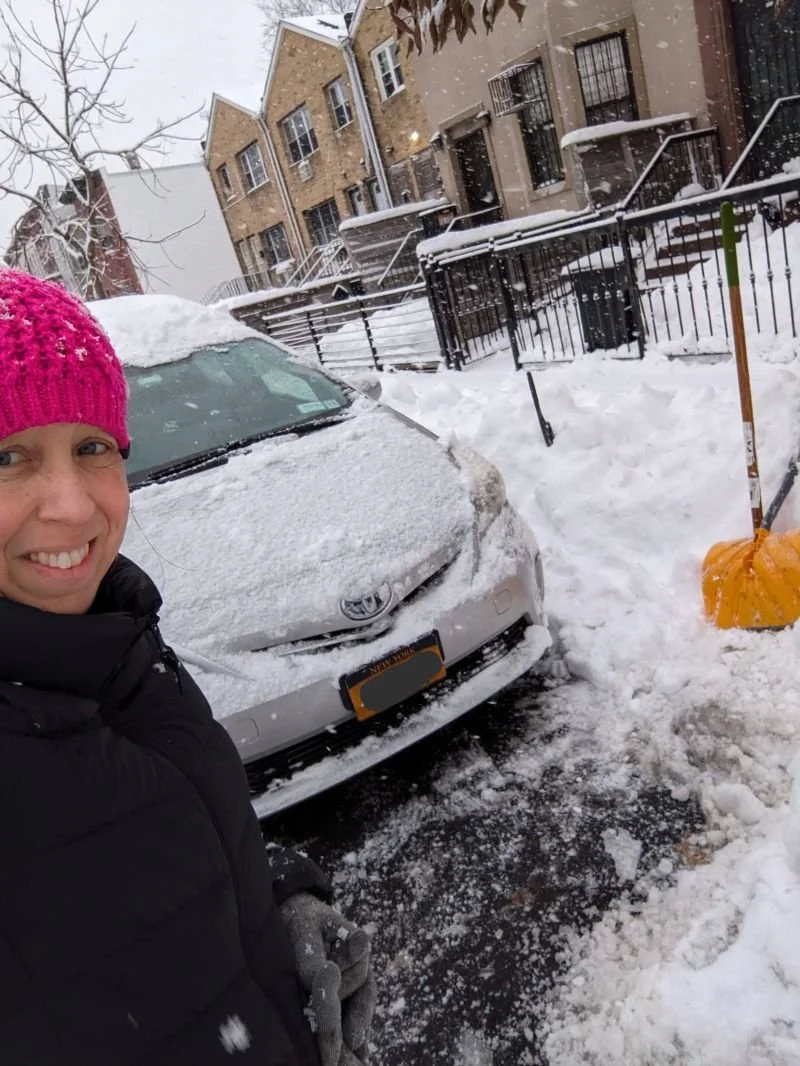 I shoveled two scoops of snow and decided that was enough.