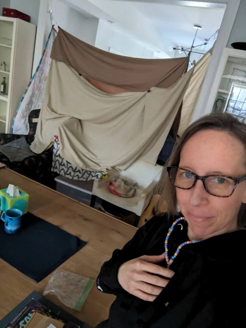 I have a fort in my living room.