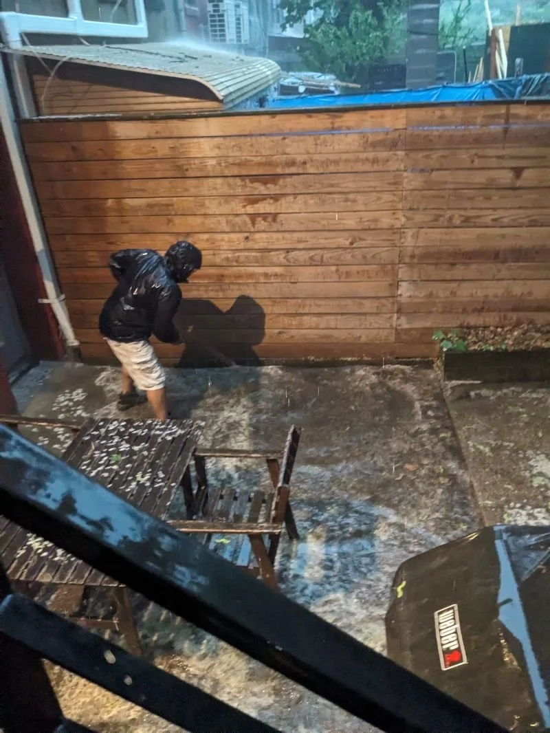 I live in a house that makes me twitch a little bit in fear every time it rains.
