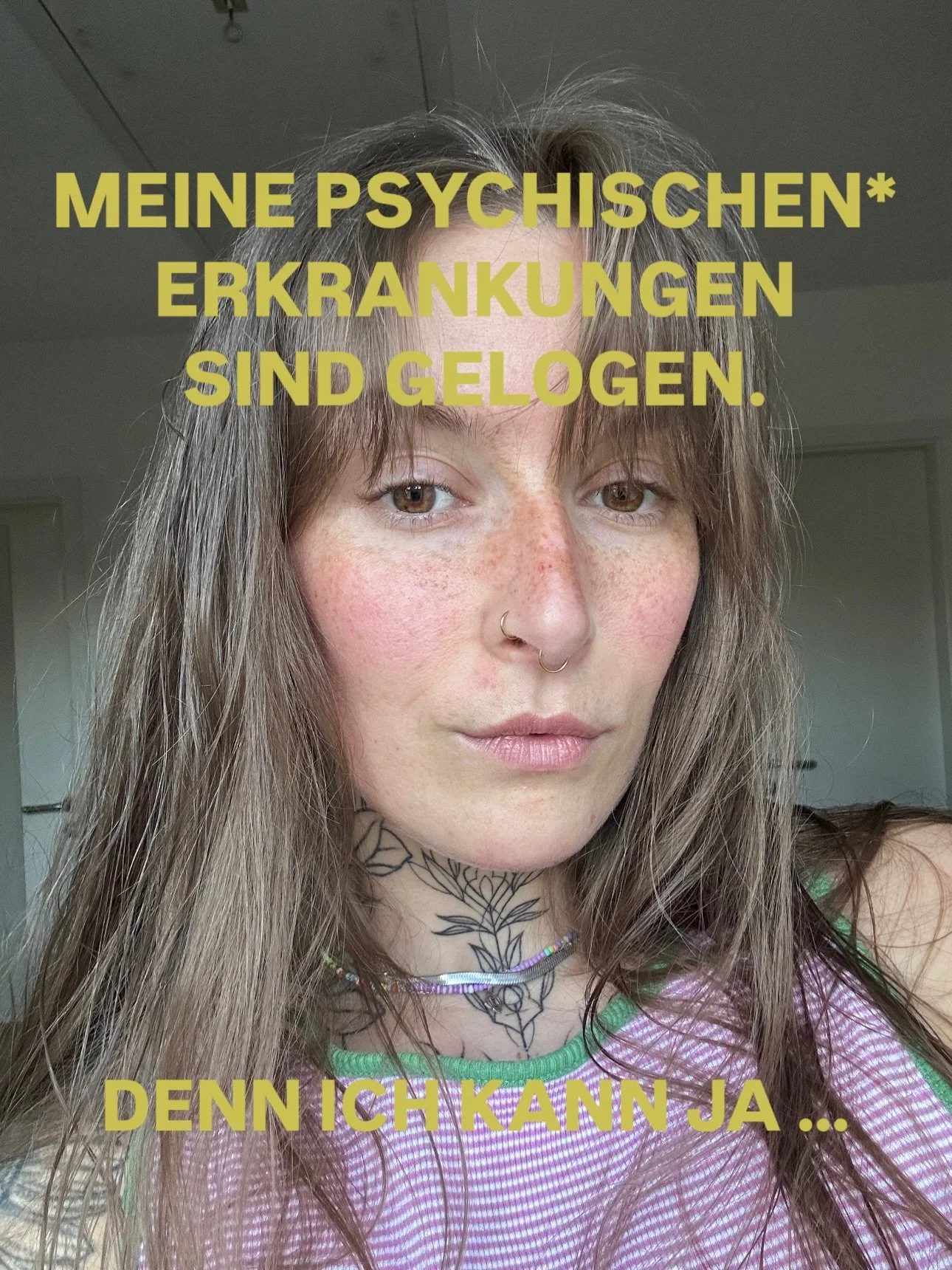 Weil ich es nicht oft genug sagen und zeigen kann und sich die aktuelle Lage schrecklich anf&uuml;hlt. Weil ich w&uuml;tend genug bin, aber ersch&ouml;pft.

Wie geht es dir damit? 

&bull;
&bull;
&bull;

METALHEALTHAWARENESS
MENTALHEALTHMATTERS
PSYCH