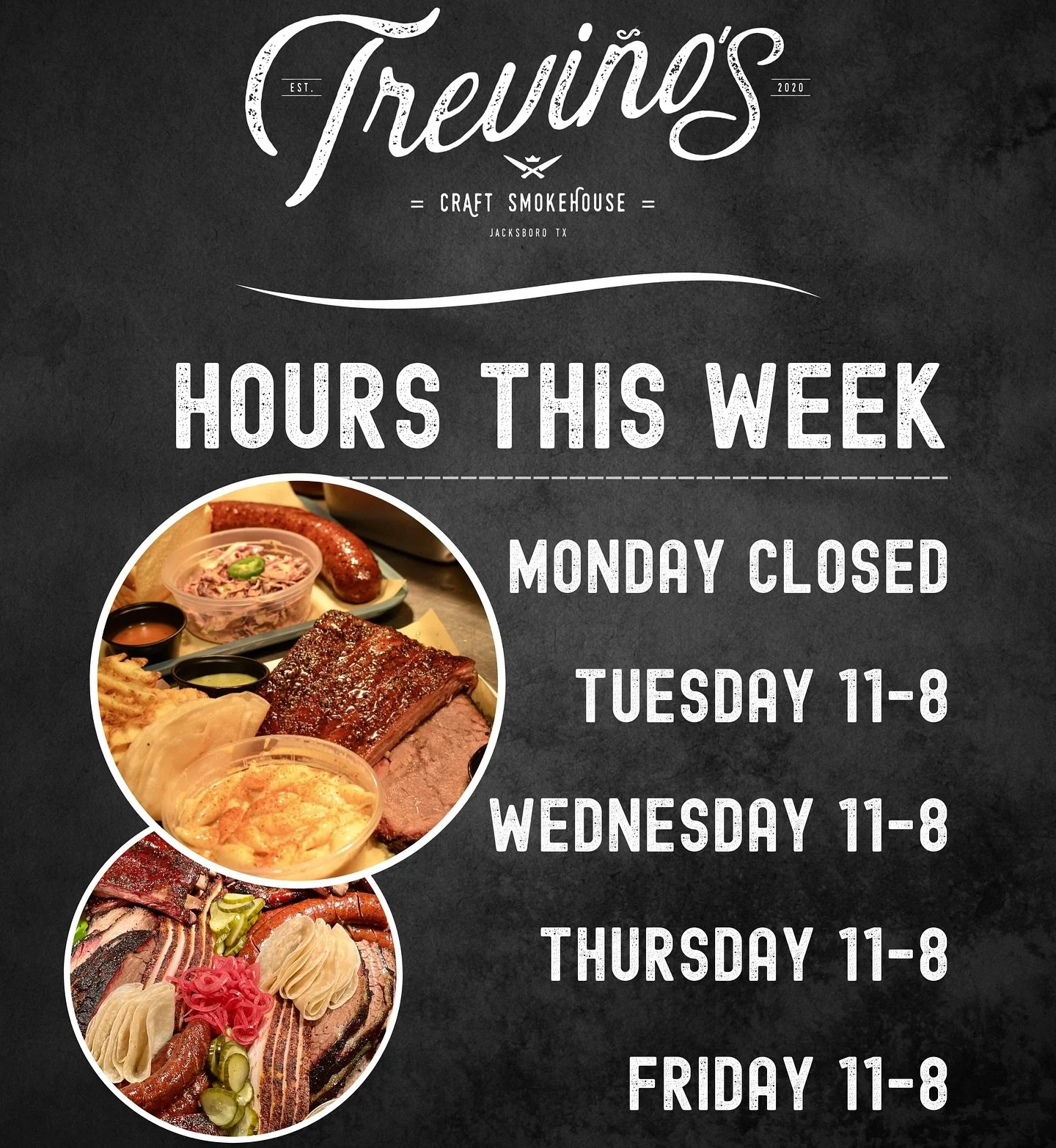 📣 HOURS UPDATE 📣

We will be closed this Monday so our team can complete new health &amp; safety training.
This time allows us to keep raising the bar on cleanliness, safety, and service for y&rsquo;all. 💪

We&rsquo;ll be back Tuesday&ndash;Friday