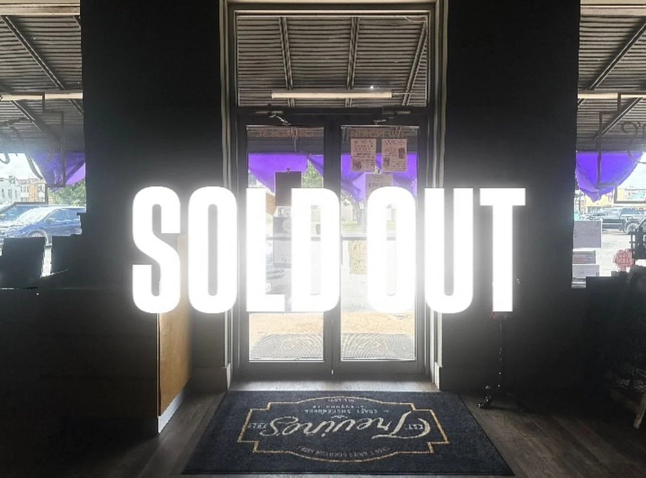 Sold Out a little early today!

Y&rsquo;all showed UP BIG 🙌 Between a huge lunch rush and a handful of large bulk orders this afternoon, we sold out a little earlier than planned. We can&rsquo;t thank you enough for the support!

We&rsquo;ll be back