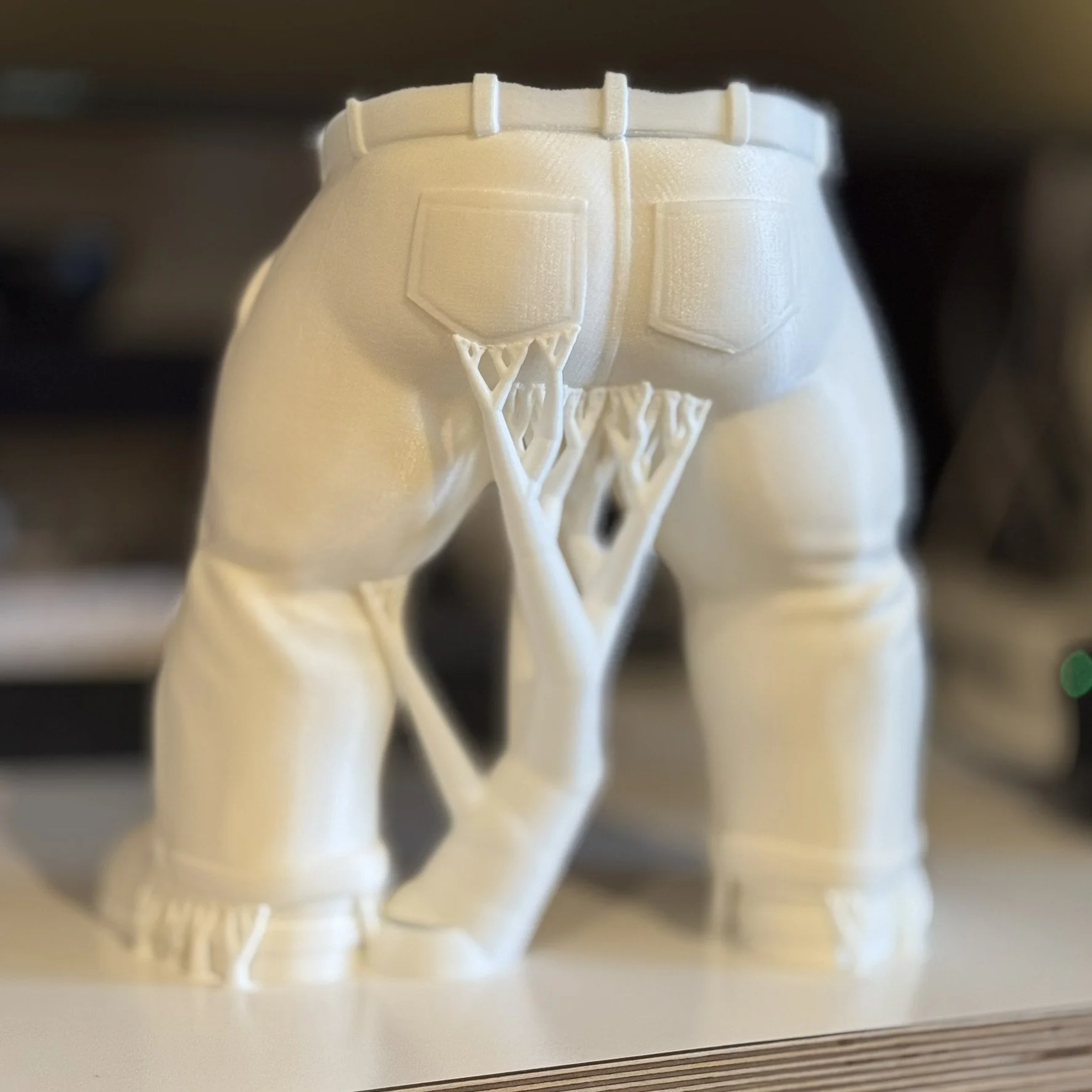 Unfortunate printer support placement for Olaph.