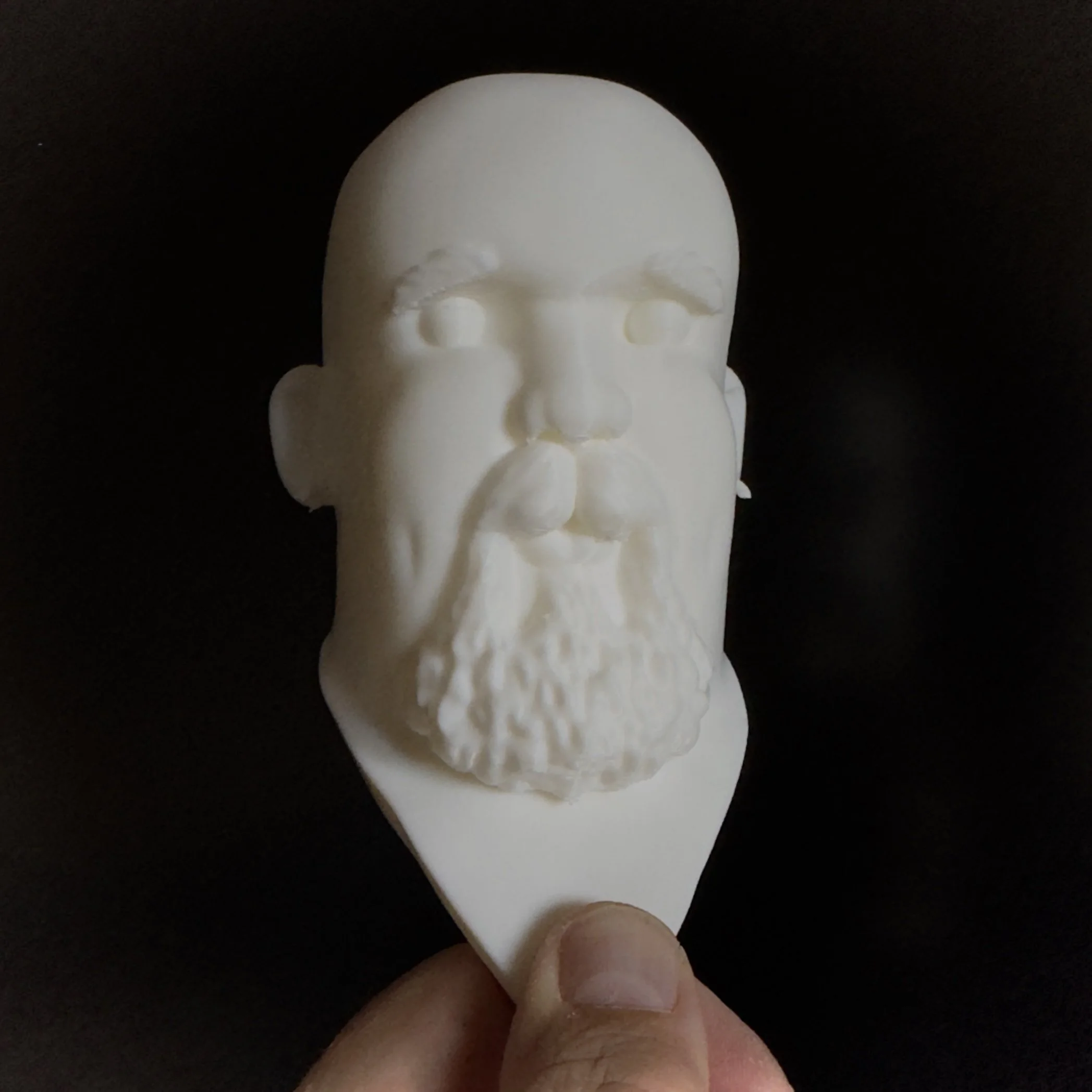 At this scale, and with this type of 3D printing, the keyed parts fit together in a very satisfying way.