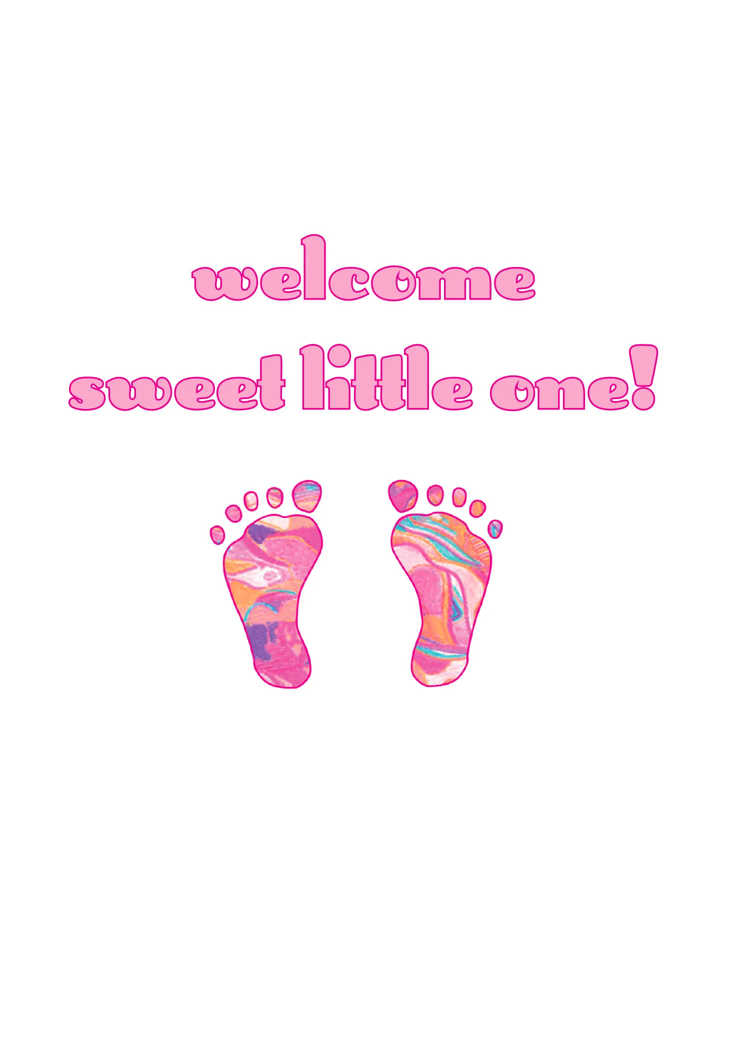 NB001 Inside: welcome sweet little one!