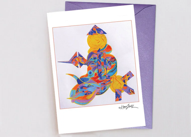 A079 Buddha Light 5 in. x 7 in. Colored Pencil / Blank Inside