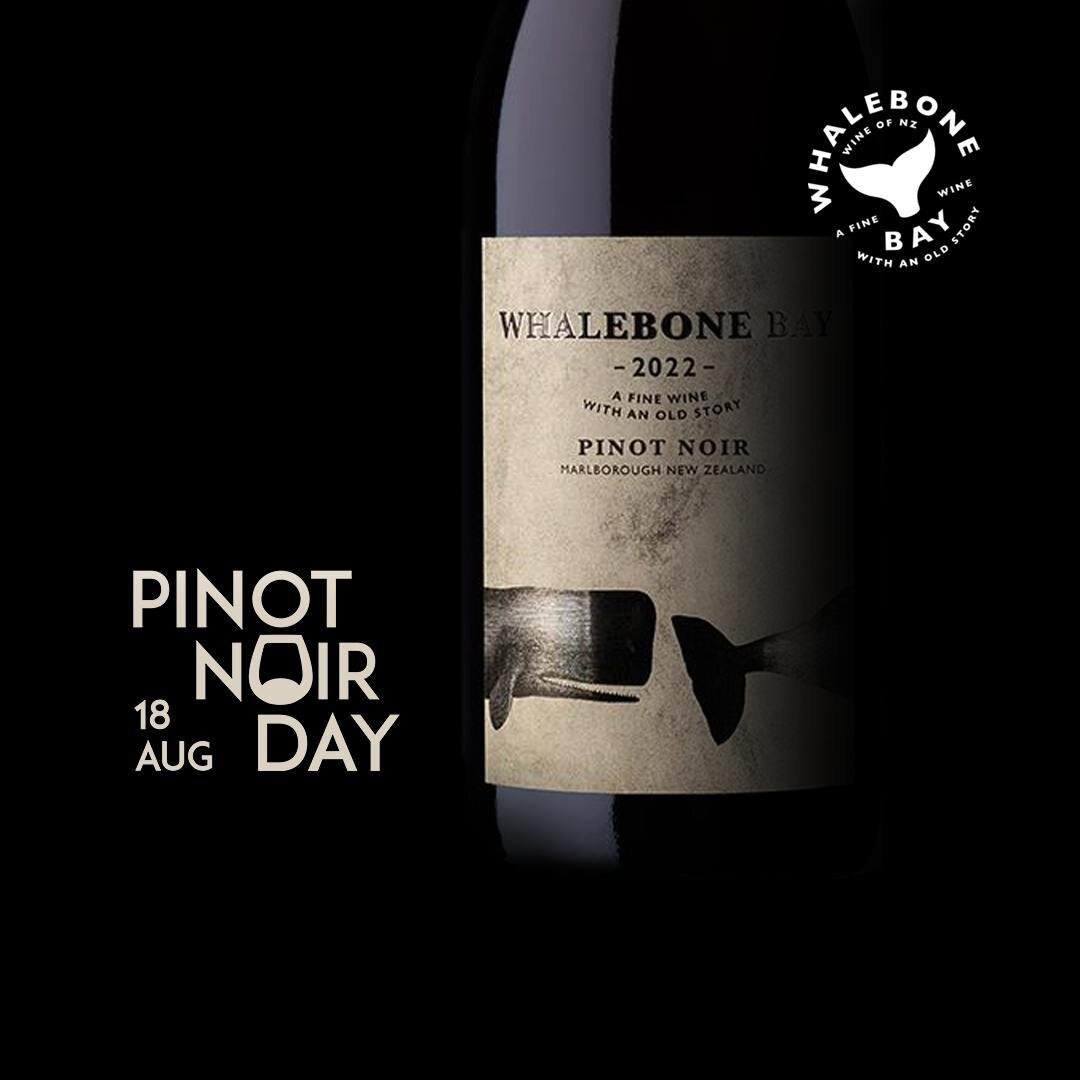 Celebrating Pinot Noir day with our 22 Pinot Noir! Where will you drinking your Whalebone Bay Pinot Noir today? 🍷

#nzwine #whalebonebay #lovenzpinot