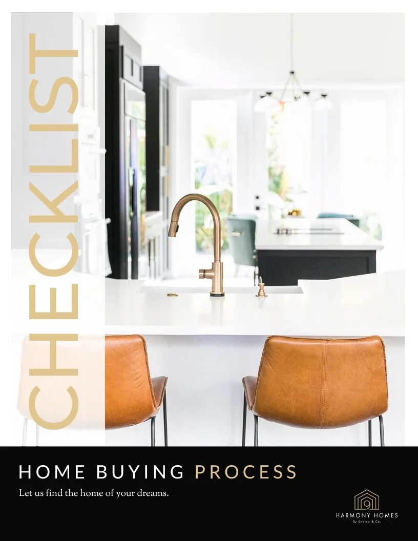 Home Buying Process Checklist Harmony Homes