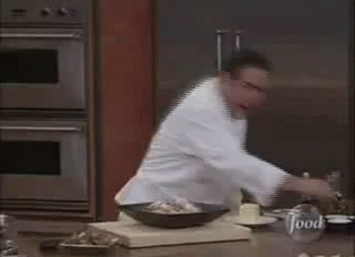 Emeril Lagasse GIF. He says "Bam!"