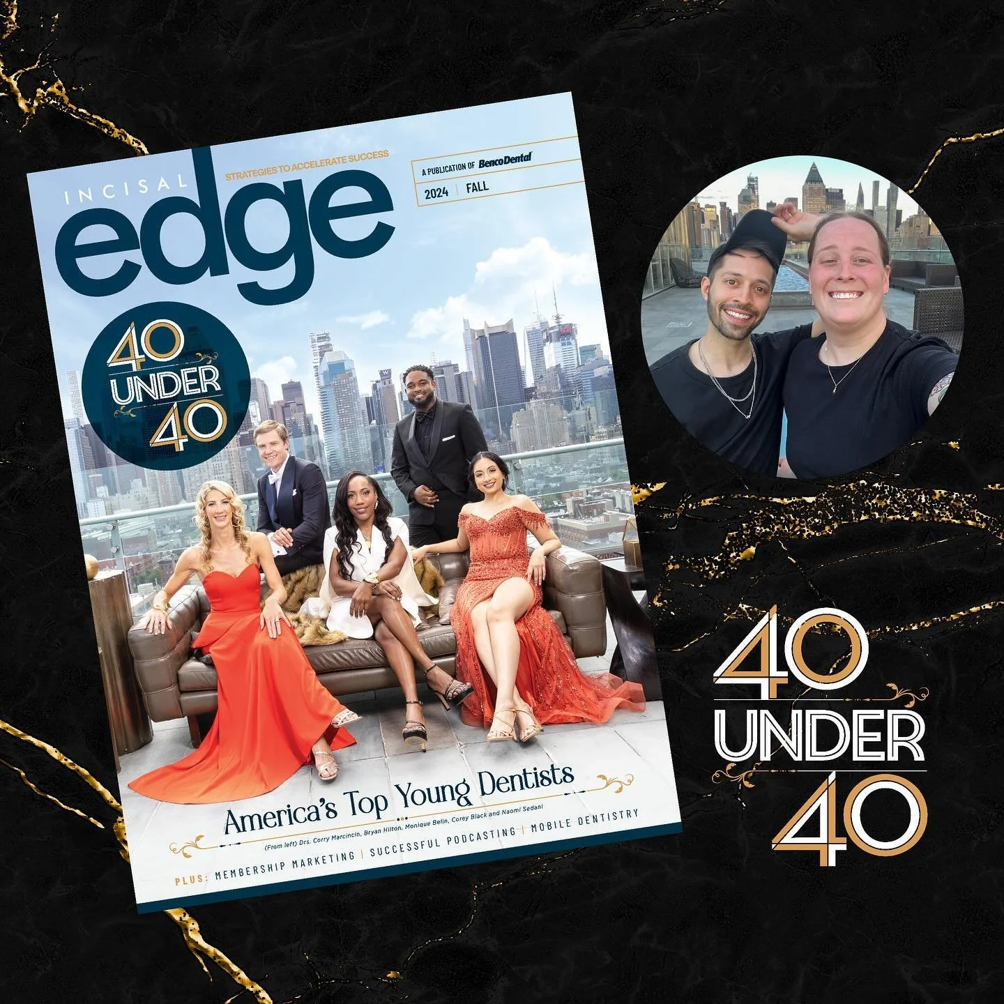 Incisal Edge Fall 2024 featuring this year&rsquo;s 40 Under 40 is officially OUT NOW!! 
.
Every year I am so proud of the work that comes out of this event, but this year feels particularly special. Across two days, @mjgentle and I photographed 50+ o