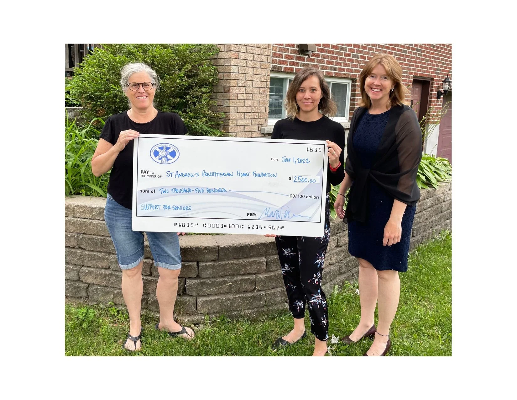 resident needs and support from the St. Andrew’s society of montreal