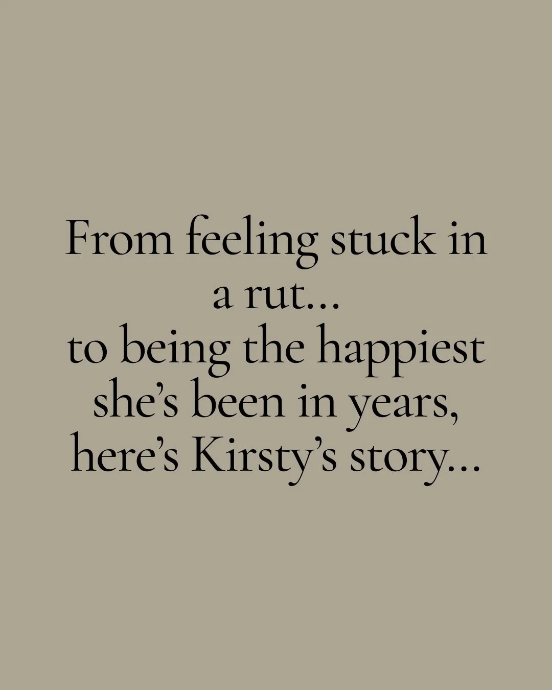 When Kirsty came to me, she felt trapped in her career.
She&rsquo;d worked her way up to the job she thought she wanted&mdash;
but instead of feeling proud, she felt stuck.

After working through my True Calling system, she discovered what she truly 