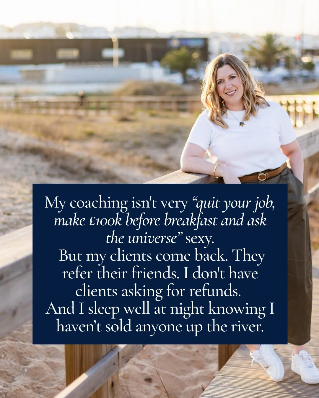 I'm probably getting myself into trouble with this one 😂

But the longer I work in coaching, the more strongly I feel about it.

I LOVE seeing people make big changes.

I love the moment a client finally backs herself.

I love the resignation email.