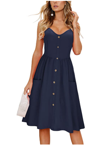  Summer Spaghetti Strap Button Down