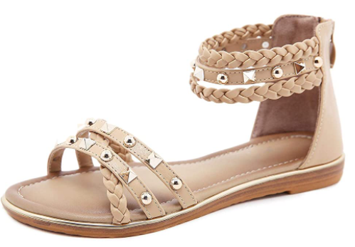 SHIBEVER Gladiator Thong Flat Sandal