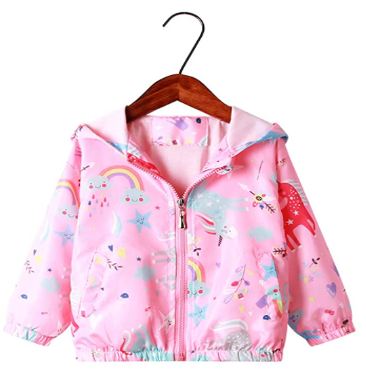 Girls Cartoon  Hooded Jackets