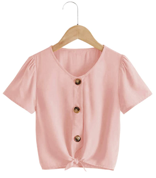 Kids Summer Tunic Top Blouse