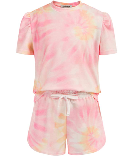 Girls Puffy Sleeve Set