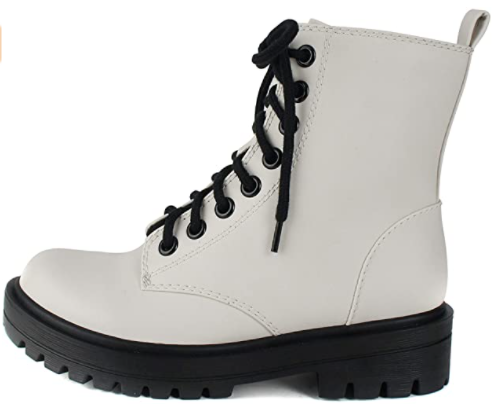  Lug Sole Combat Ankle w/Side Zipper